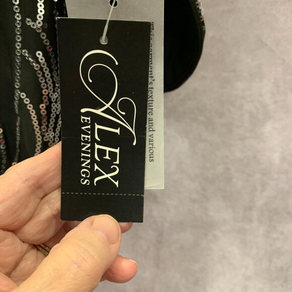 Glitter Knit Mandarin Neck Twinset with Scoop Neck Tank and Satin Piping Detail - Picture 10 of 13